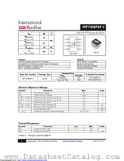 IRF7469TRPBF-1 datasheet pdf International Rectifier