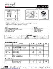 IRF7904TRPBF-1 datasheet pdf International Rectifier