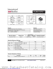 IRLMS6702PBF-1 datasheet pdf International Rectifier