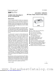 AHV2805D datasheet pdf International Rectifier
