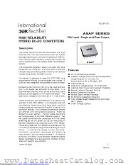 ASAP2805D datasheet pdf International Rectifier