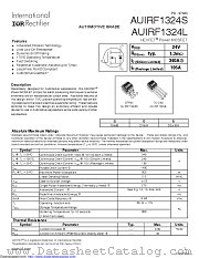 AUIRF1324S datasheet pdf International Rectifier
