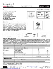 AUIRF7313Q datasheet pdf International Rectifier
