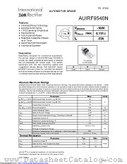 AUIRF9540N datasheet pdf International Rectifier