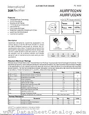 AUIRFR024N datasheet pdf International Rectifier