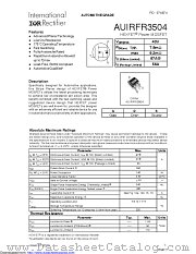 AUIRFR3504TR datasheet pdf International Rectifier