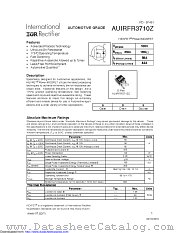 AUIRFR3710Z datasheet pdf International Rectifier