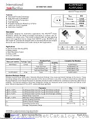 AUIRFR8401 datasheet pdf International Rectifier