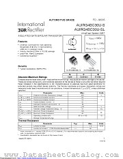 AUIRG4BC30U-S datasheet pdf International Rectifier