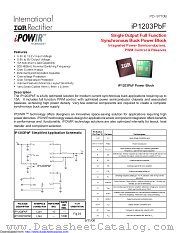 IP1203 datasheet pdf International Rectifier