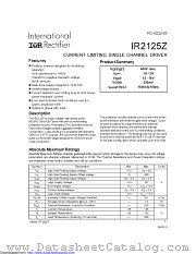 IR2125ZSCS datasheet pdf International Rectifier
