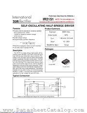 IR2151SPBF datasheet pdf International Rectifier