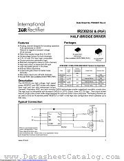 IR2302PBF datasheet pdf International Rectifier