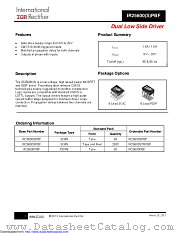IR25600PBF datasheet pdf International Rectifier