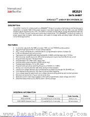 IR3521M datasheet pdf International Rectifier