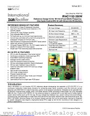 IRAC1152-350W datasheet pdf International Rectifier