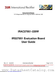 IRAC27951-220W datasheet pdf International Rectifier