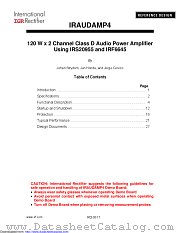 IRAUDAMP4 datasheet pdf International Rectifier