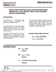 IRDC3624 datasheet pdf International Rectifier