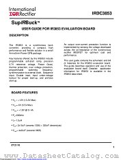 IRDC3853 datasheet pdf International Rectifier