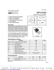 PB-IRF1010N datasheet pdf International Rectifier