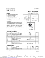 IRF1302PBF datasheet pdf International Rectifier