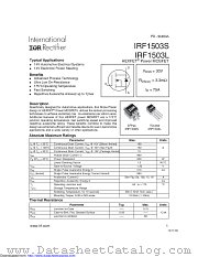 PB-IRF1503S datasheet pdf International Rectifier