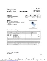 PB-IRF3703 datasheet pdf International Rectifier