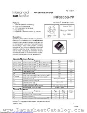 PB-IRF3805S-7P datasheet pdf International Rectifier