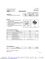 PB-IRF5802 datasheet pdf International Rectifier