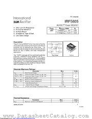 PB-IRF5805 datasheet pdf International Rectifier