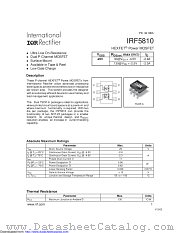 PB-IRF5810 datasheet pdf International Rectifier