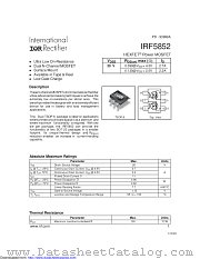 PB-IRF5852 datasheet pdf International Rectifier