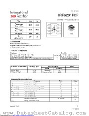 IRF6201 datasheet pdf International Rectifier