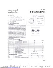 IRF6215LPBF datasheet pdf International Rectifier