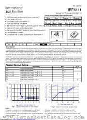 PB-IRF6611 datasheet pdf International Rectifier