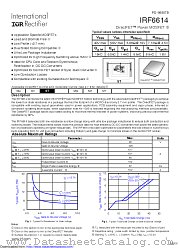 PB-IRF6614 datasheet pdf International Rectifier