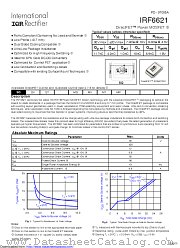 PB-IRF6621 datasheet pdf International Rectifier