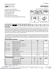 PB-IRF6623 datasheet pdf International Rectifier