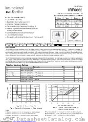 PB-IRF6662 datasheet pdf International Rectifier