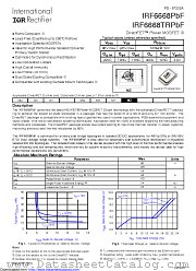 IRF6668 datasheet pdf International Rectifier