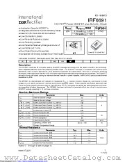 IRF6691TR1 datasheet pdf International Rectifier