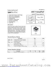 IRF7103UPBF datasheet pdf International Rectifier