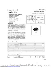 IRF7204TRPBF datasheet pdf International Rectifier