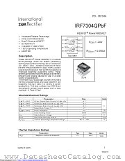 IRF7304QTRPBF datasheet pdf International Rectifier