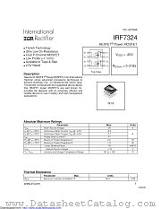 PB-IRF7324 datasheet pdf International Rectifier