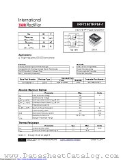 IRF7380TRPBF-1 datasheet pdf International Rectifier