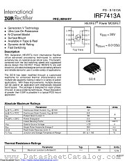 PB-IRF7413A datasheet pdf International Rectifier