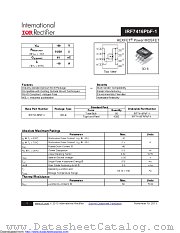 IRF7416TRPBF-1 datasheet pdf International Rectifier