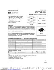 PB-IRF7421D1 datasheet pdf International Rectifier